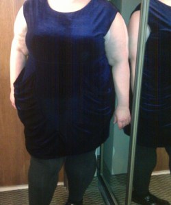 Blue Velvet Dress on me
