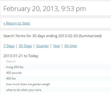 Screenshot of my stats