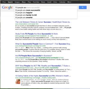 Google for "fit people are" 