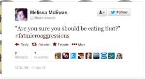 "Are you sure you should be eating that?" 